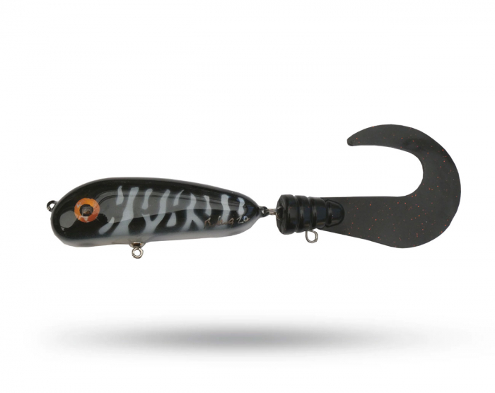 Brunnberg Lures BB Tail Shallow - Black Ghost Pike i gruppen Fiskedrag / Tailbeten hos Örebro Fiske & Outdoor AB (BB Shallow Black Ghost)